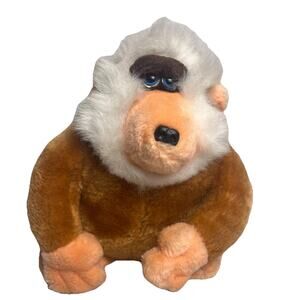 Vintage Mighty Star Baboon Plush Monkey 7" Bonbon Stuffed Animal Toy Collectible